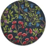 Sanderson Foraging Indigo 146618 A round