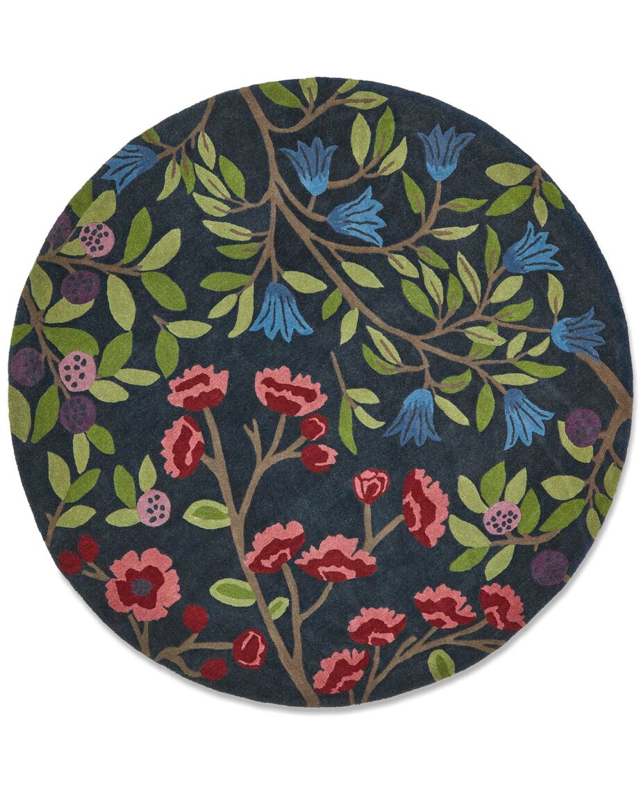 Sanderson tapis, Foraging Indigo 146618