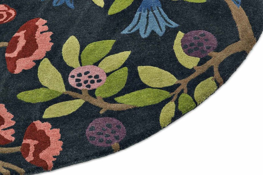 Sanderson tapis, Foraging Indigo 146618