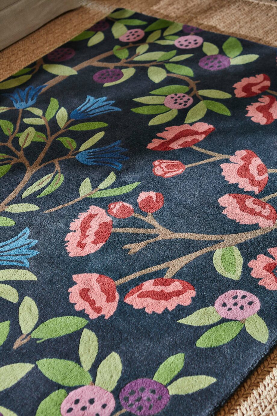 Sanderson tapis, Foraging Indigo 146618