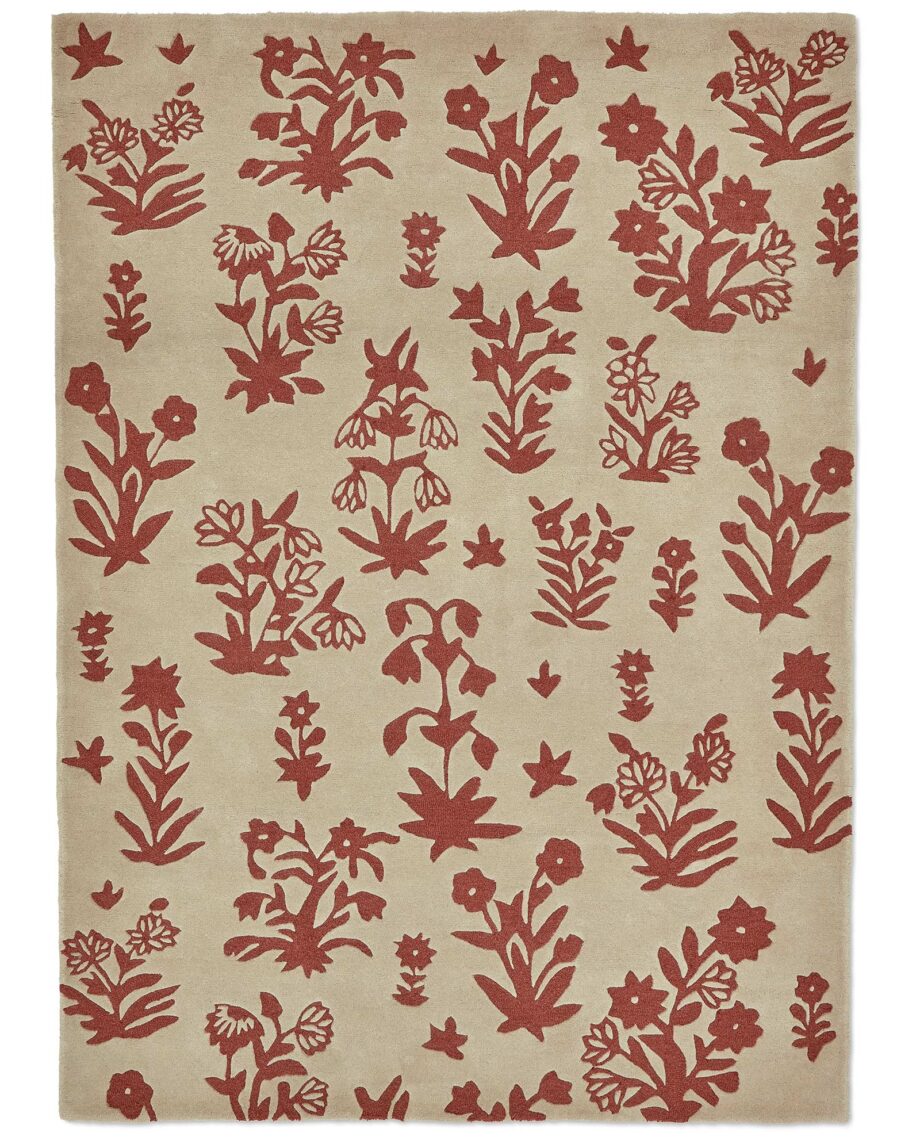 Sanderson Woodland Glade Linen Russet Brown 146801 A