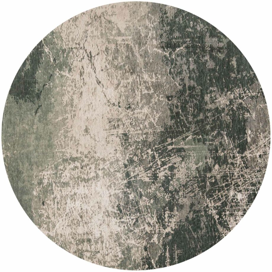 Louis De Poortere Rug, Mad Men Dark Pine 8723, Cracks design