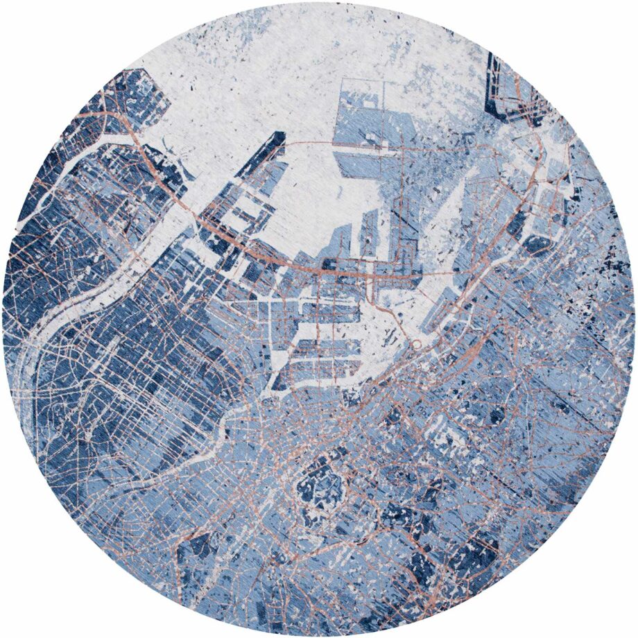 Louis De Poortere Cities Tokyo 9314 Conductive Blue round