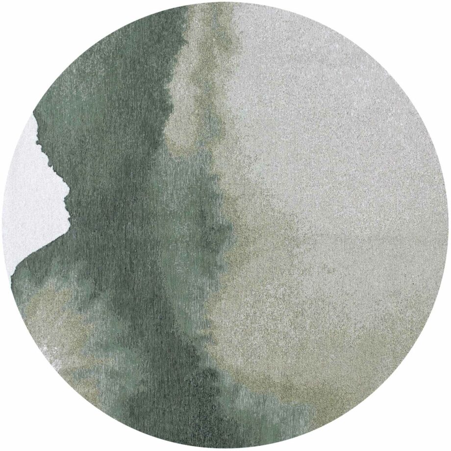 Louis De Poortere Rug, Meditation Palm Green 9331, Lagoon design