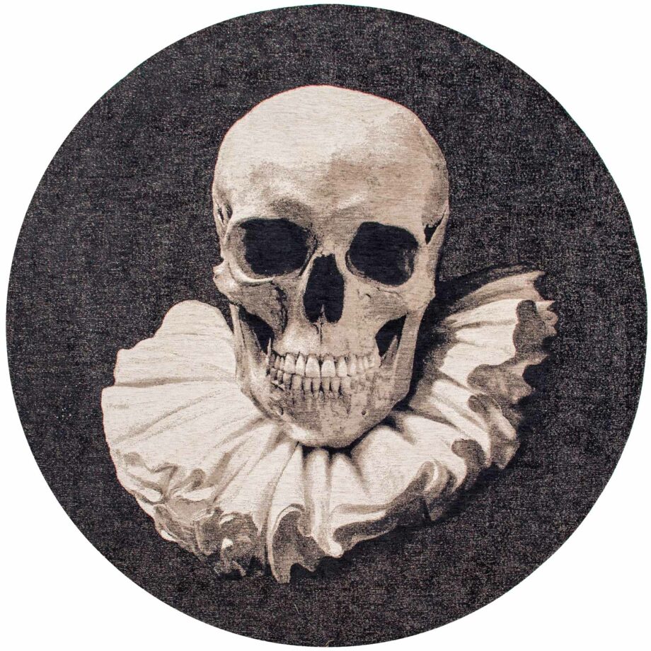 Louis De Poortere Teppich, Pop Funny Bones 9391, Momento Mori design