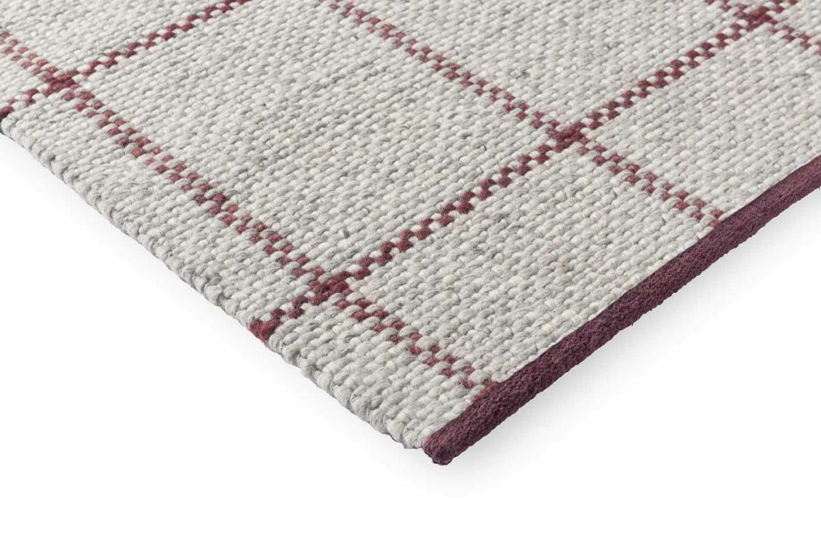 Brink Campman Craft Matter Check Ash Stone Red 049100 E