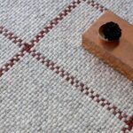 Brink & Campman tapis, Craft Matter Check Ash Stone Red 049100
