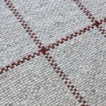 Brink & Campman tapis, Craft Matter Check Ash Stone Red 049100