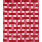 Harlequin Basket Weave Coral Rose 144102 A
