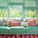 Harlequin Basket Weave Coral Rose 144102 interior B