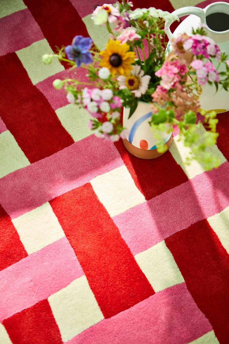 Harlequin Basket Weave Coral Rose 144102 interior D