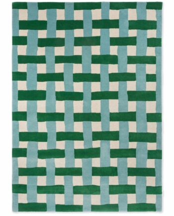 Harlequin Basket Weave Emerald Aquamarine 144107 A
