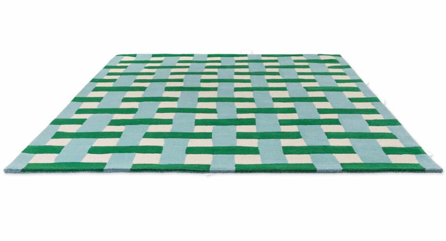 Harlequin Basket Weave Emerald Aquamarine 144107 D