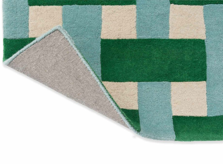 Harlequin Basket Weave Emerald Aquamarine 144107 F