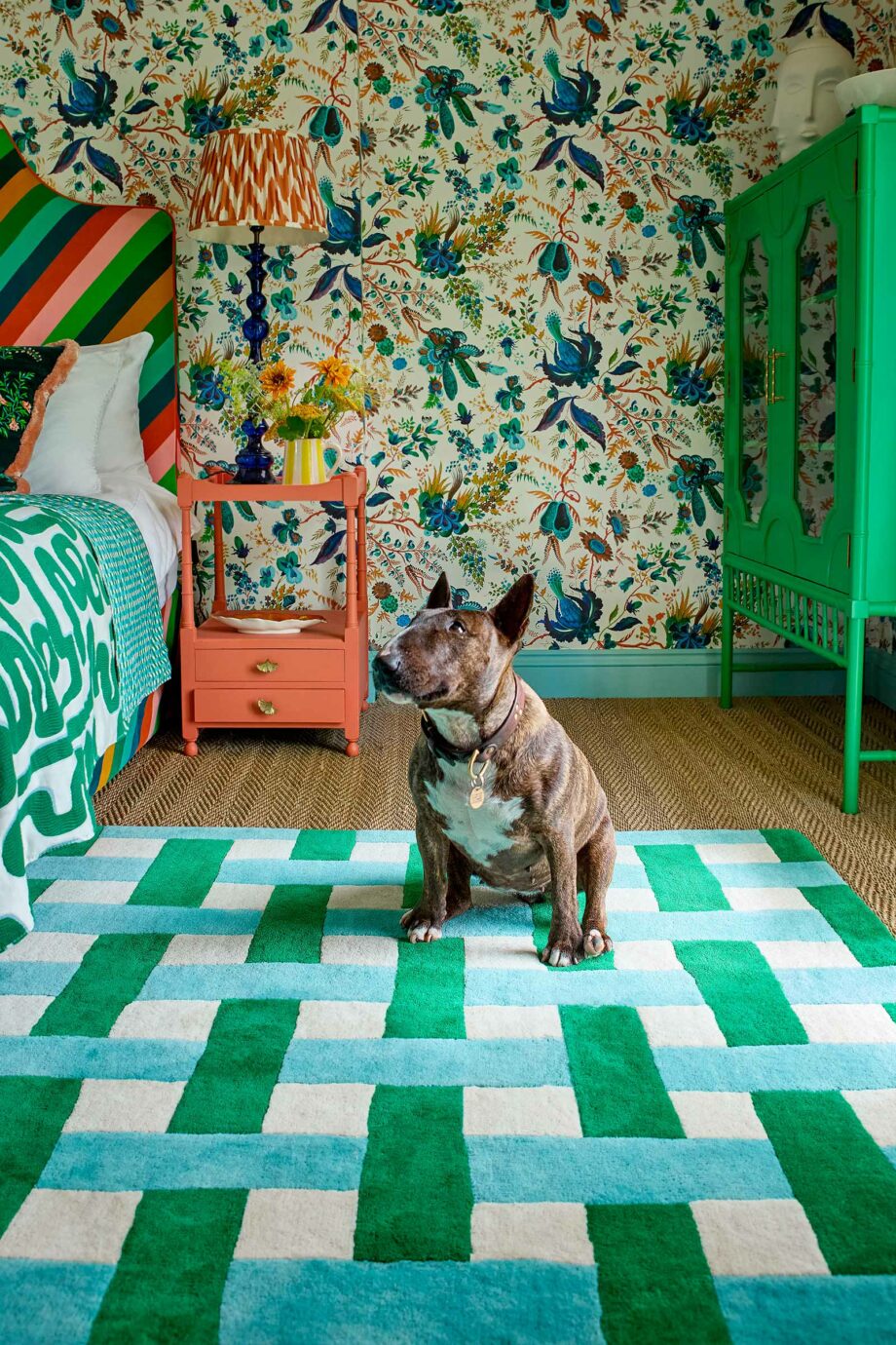 Harlequin Basket Weave Emerald Aquamarine 144107 interior E