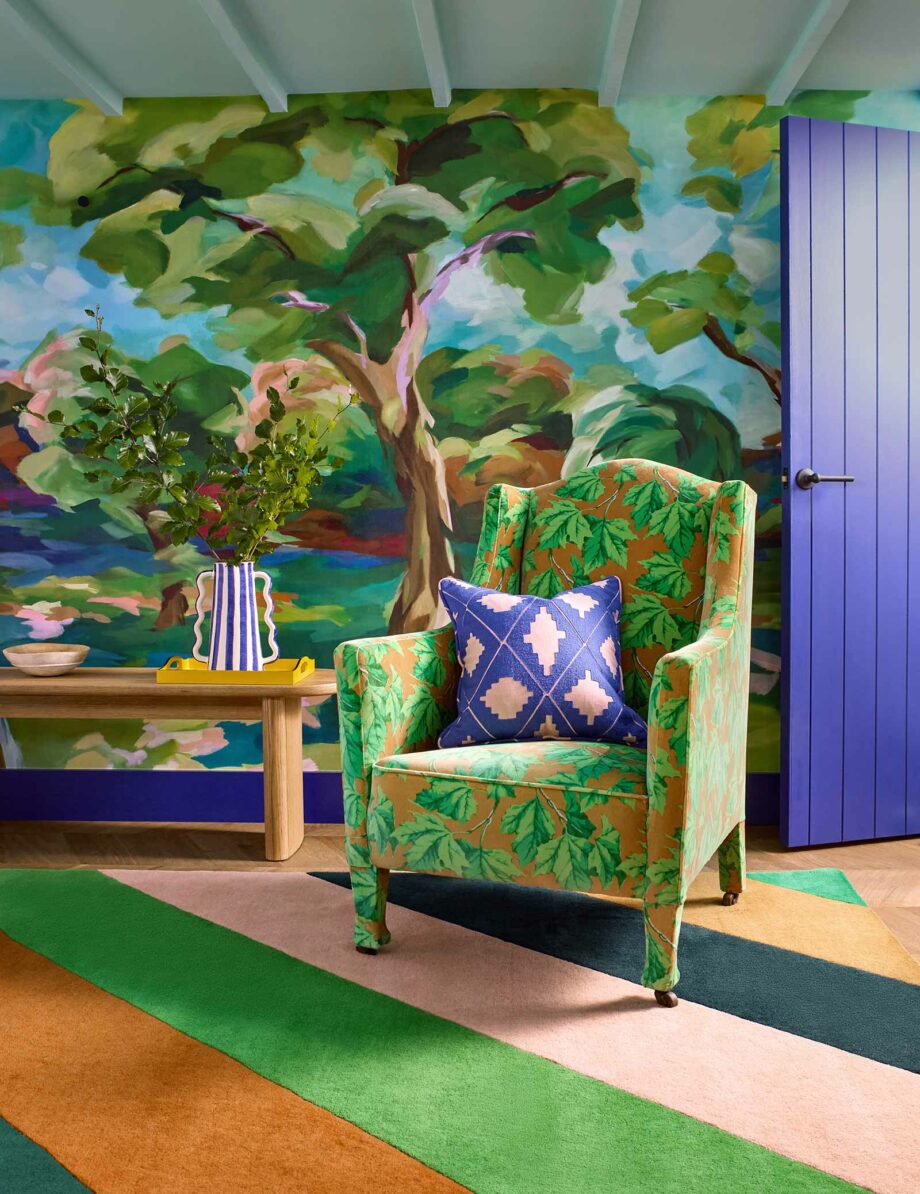 Harlequin Sherbet Stripe Emerald Amber 144417 interior A