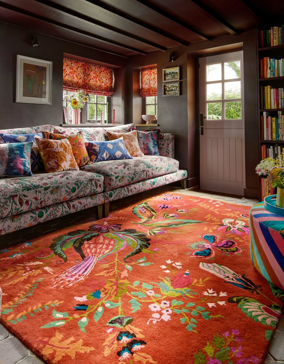 Harlequin Wonderland Floral Amber Lapis 144713 interior A