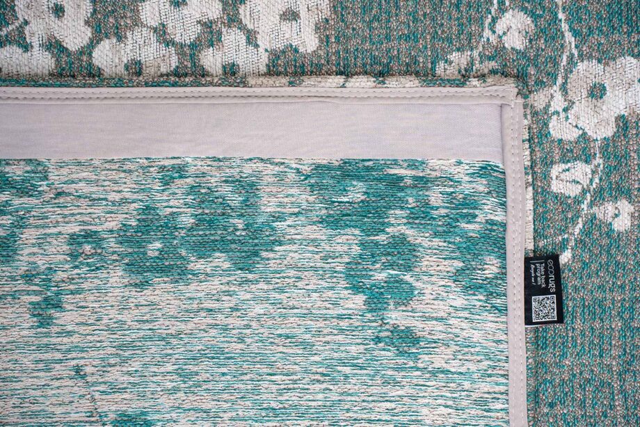 Louis De Poortere rug Sakura 9850 Sakura Lake Blue back