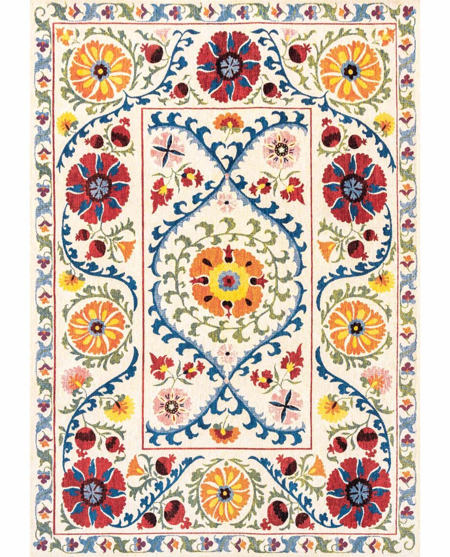 Louis De Poortere tapijt Antiquarian Suzani 9728 Origine