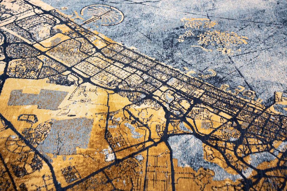 Louis De Poortere tapijt Cities Dubai 9698 Gold Sea zoom 4