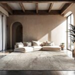 Louis De Poortere tapijt Mad Men Sol 9735 Albatre Ambiance