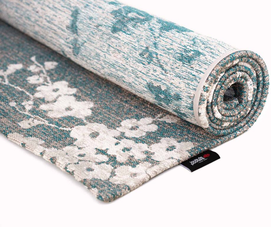 Louis De Poortere tapijt Sakura 9850 Sakura Lake Blue roll