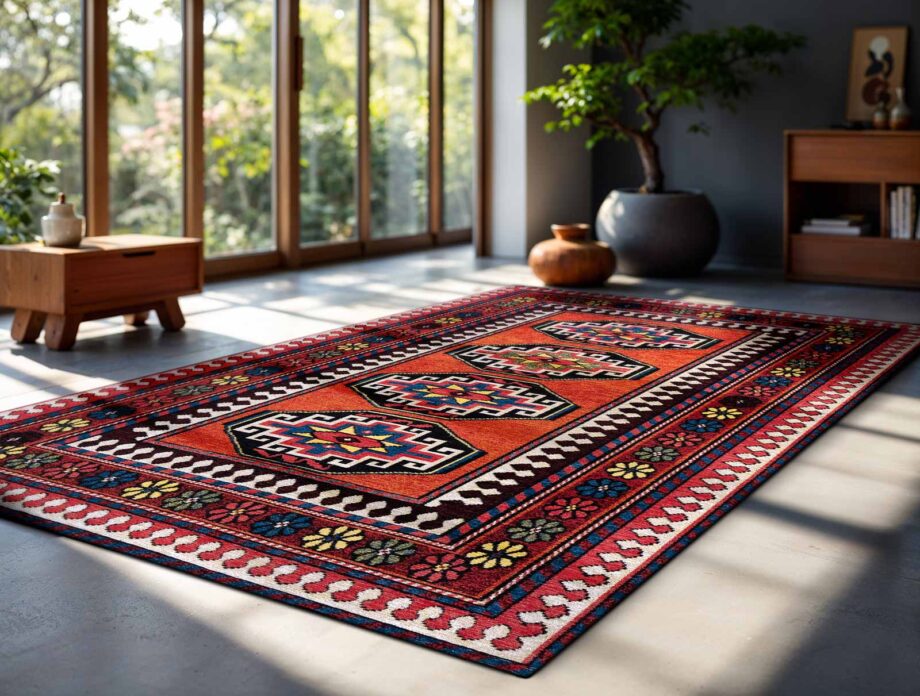 Louis De Poortere tapis Antiquarian Antalia 9844 Antalia Red Mix ambiance