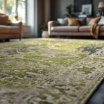 Louis De Poortere tapis Antiquarian Tabriz 9645 Olive Wood Ambiance 2
