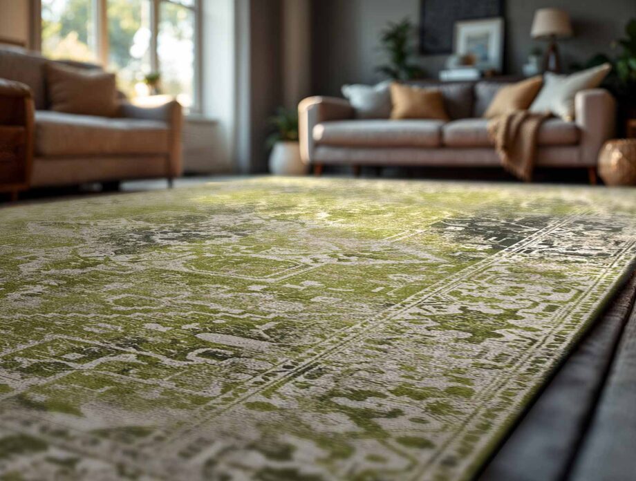 Louis De Poortere tapis Antiquarian Tabriz 9645 Olive Wood Ambiance 2