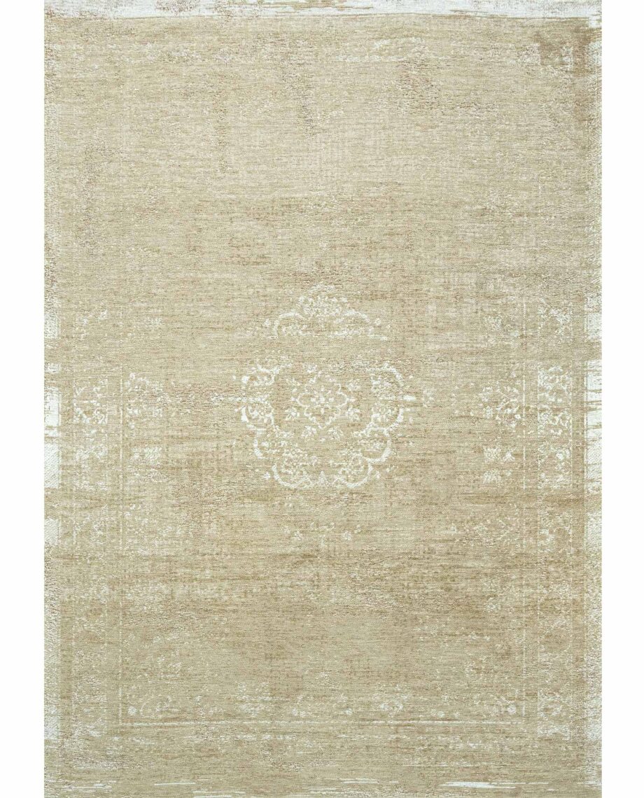 Louis De Poortere tapis Fading World Medallion 9672 Milk Curry