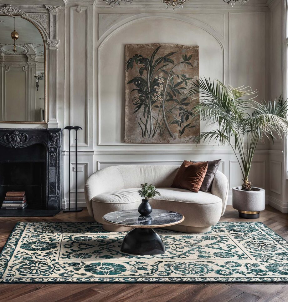 Louis De Poortere teppich Antiquarian Suzani 9733 Suzani Notos Ambiance