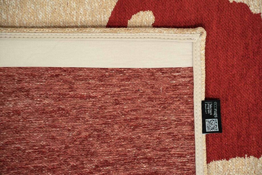 Louis De Poortere teppich Craft Ribbon 9847 Imperial Red back